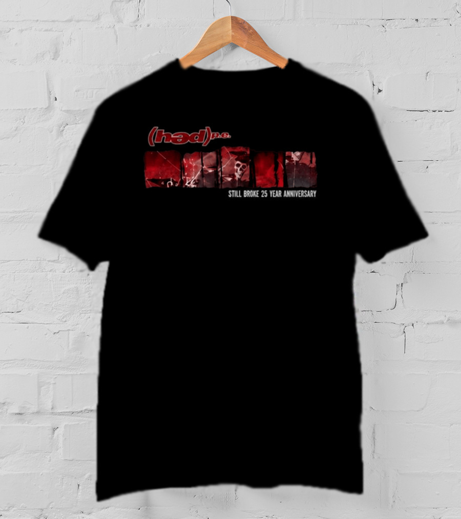 Hedpe 25 Year Anniversary Still Broke Tour Skulls Red Black T-Shirt