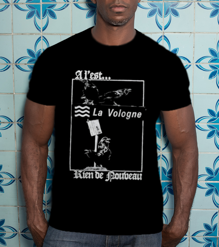 A L'Est La Vologne Rien De Nouveau Raven T-Shirt