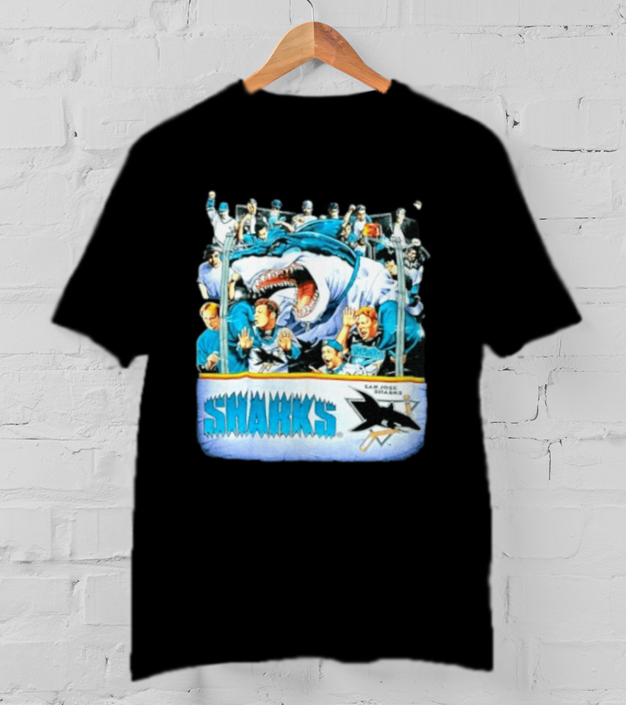 San Jose Sharks NHL Shark Attack Fans Ice Hockey T-Shirt