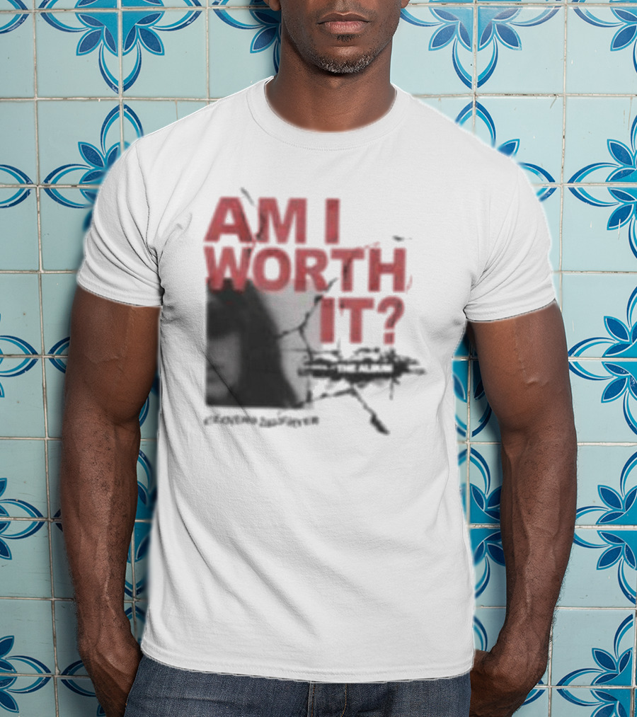 Clover's Daughter Am I Worth It Black And White T-Shirt