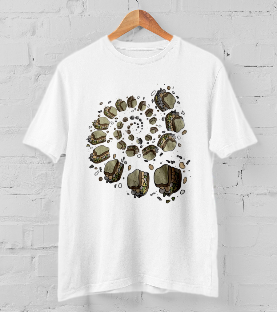Turkey And The Wolf Fried Bologna Sandwiches Spiral T-Shirt