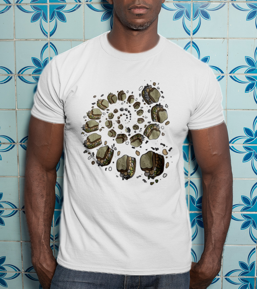 Turkey And The Wolf Fried Bologna Sandwiches Spiral T-Shirt