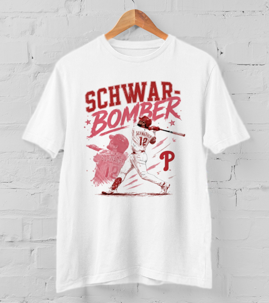 Schwar Bomber Kyle Schwarber Philadelphia Phillies Baseball T-Shirt