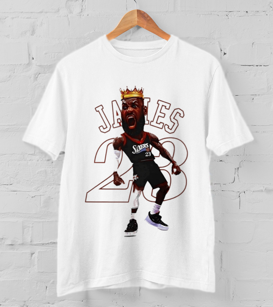LeBron James Philadelphia Sixers 23 King Basketball Legend T-Shirt