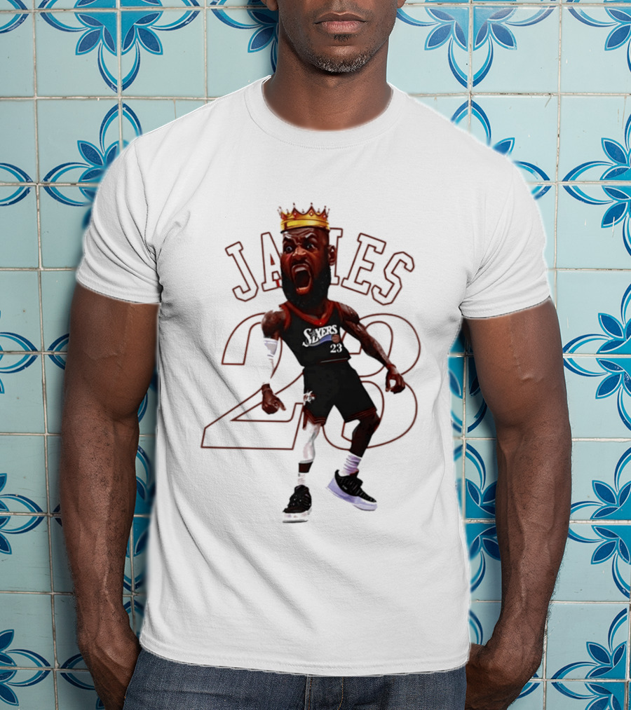 LeBron James Philadelphia Sixers 23 King Basketball Legend T-Shirt