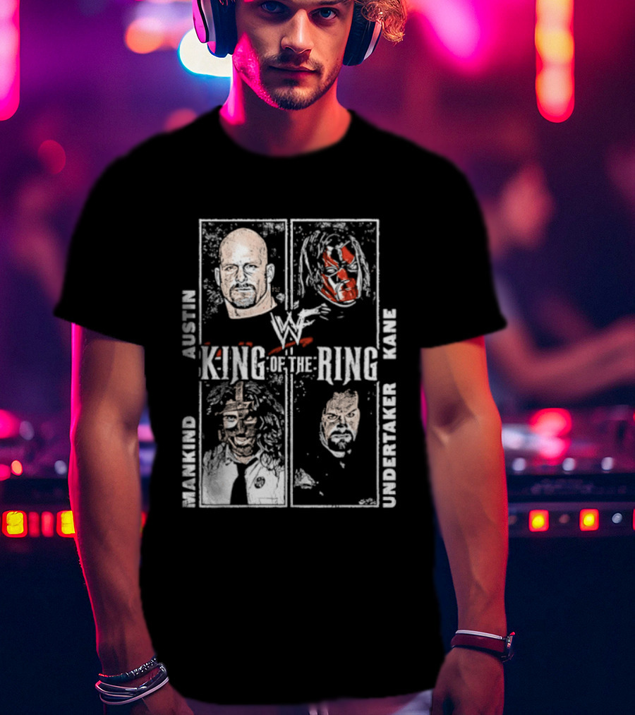 WWF King Of The Ring Austin Kane Mankind Undertaker T-Shirt