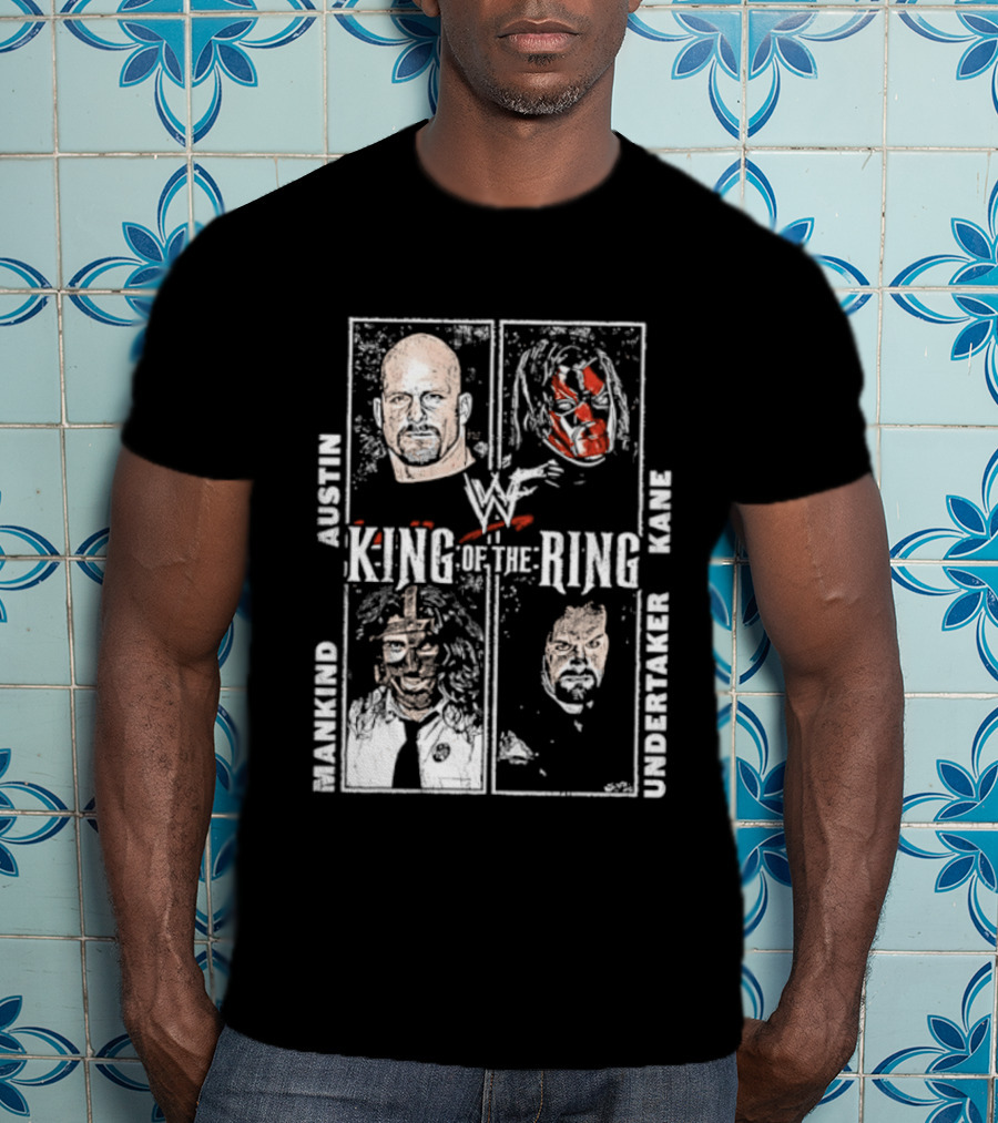 WWF King Of The Ring Austin Kane Mankind Undertaker T-Shirt