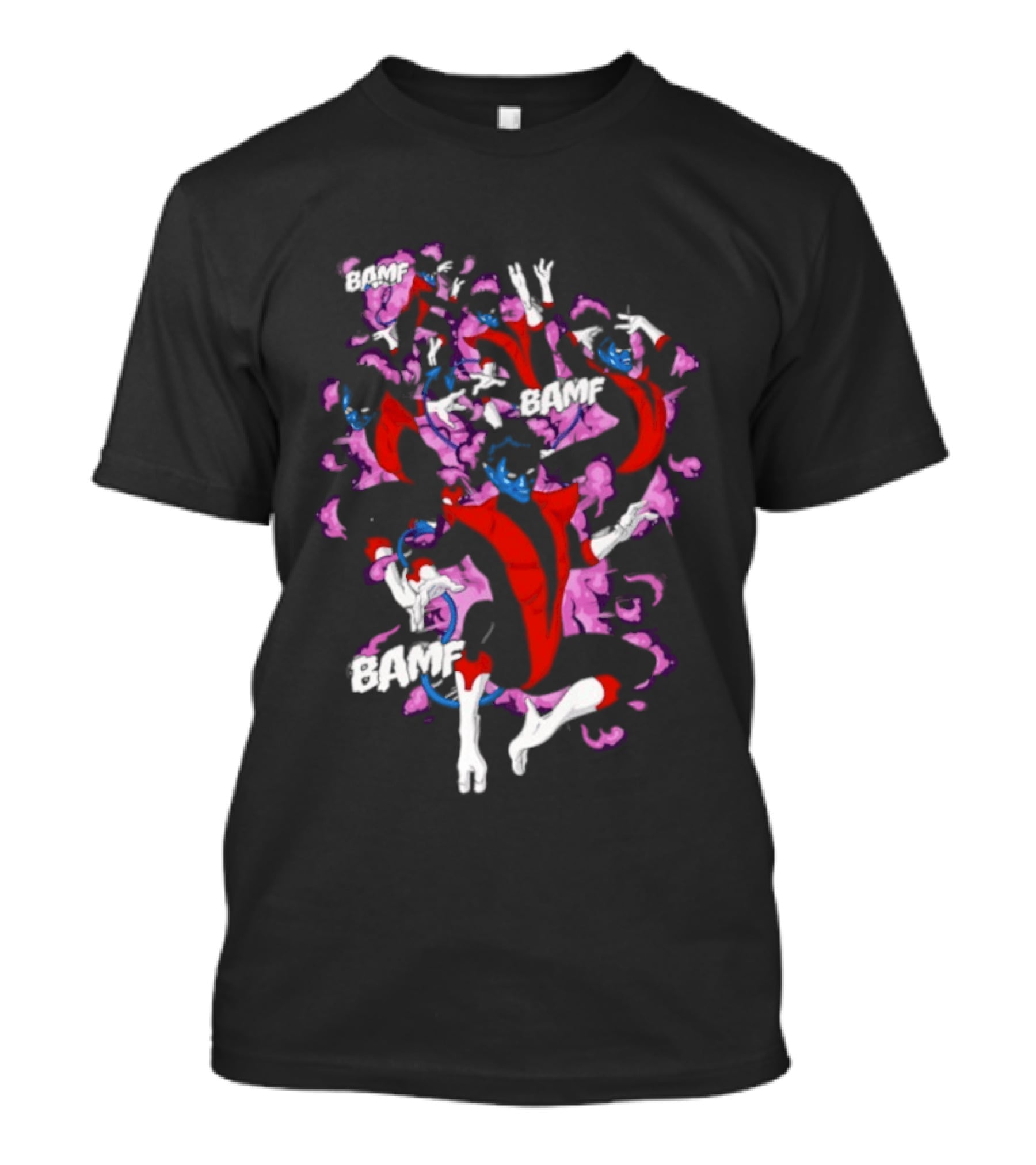 Bamf Nightcrawler Comic Smoke Effect X Men T-Shirt