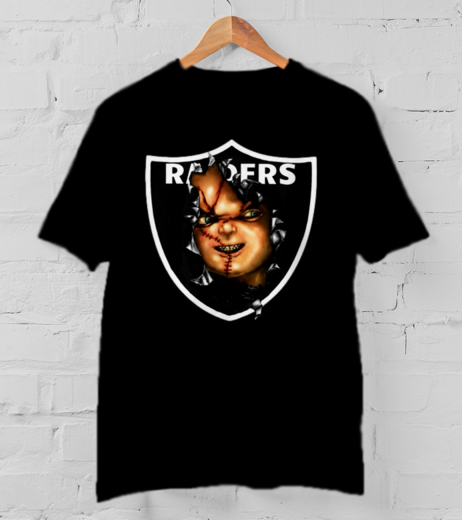 BruceDropEmOff 2000s Raiders Chucky Doll Raiders T-Shirt