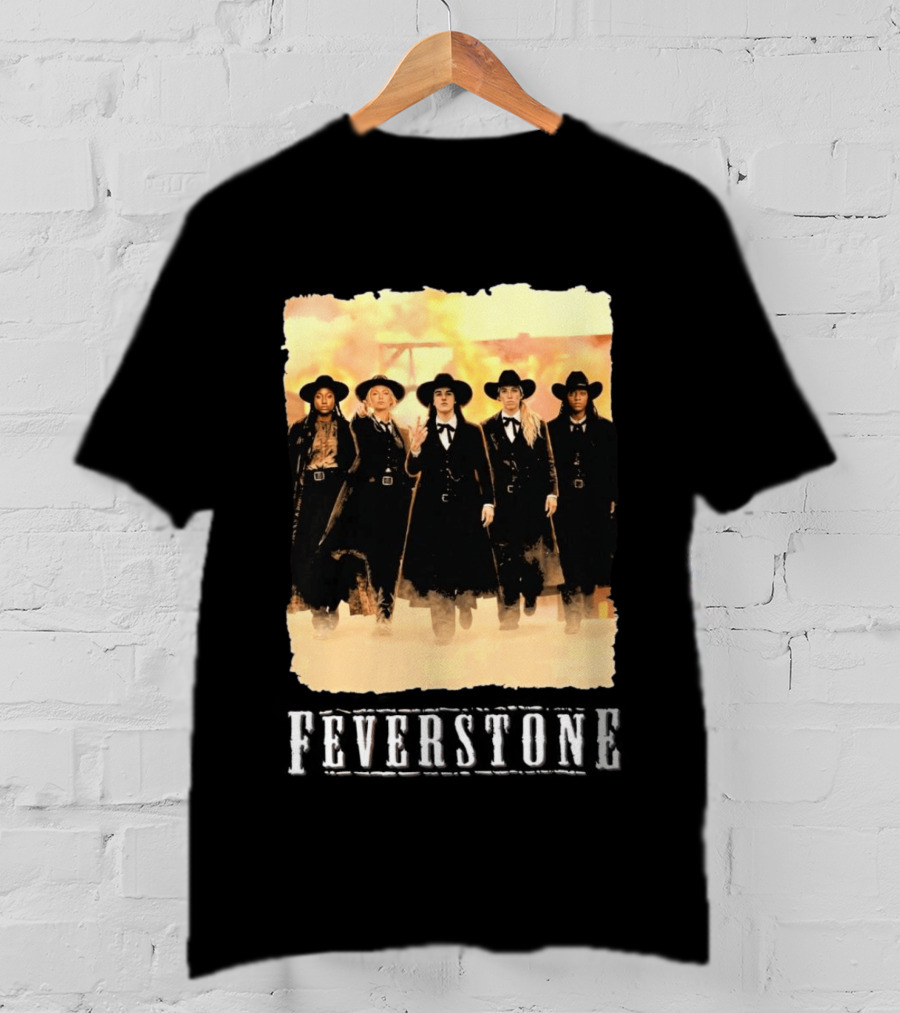 Feverstone Western Style Group In Cowboy Hats T-Shirt