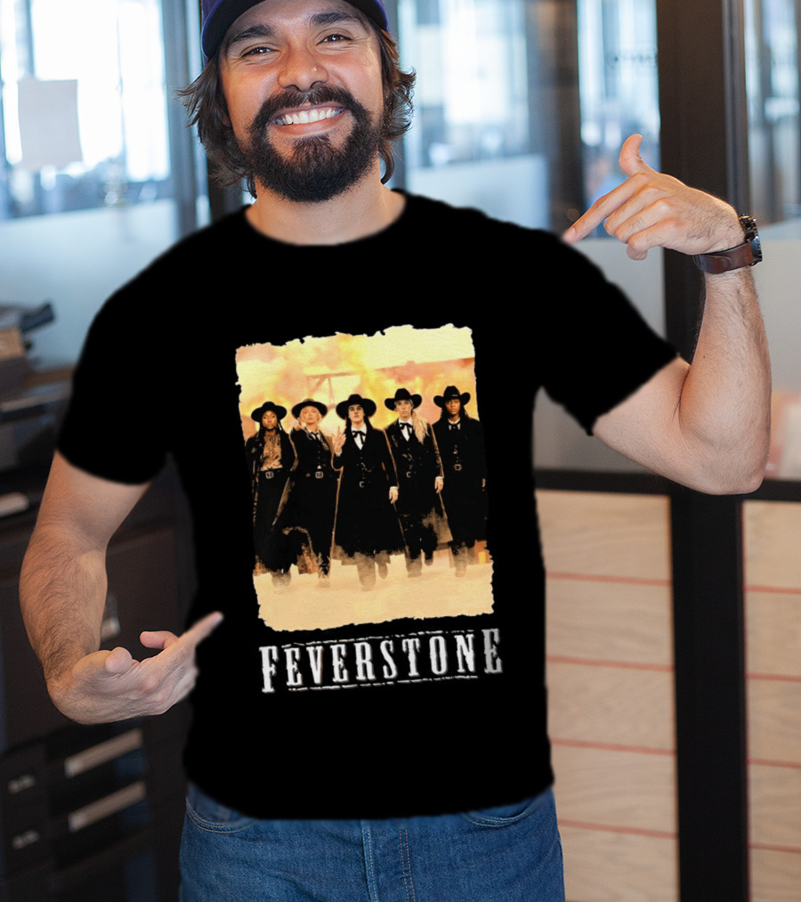 Feverstone Western Style Group In Cowboy Hats T-Shirt