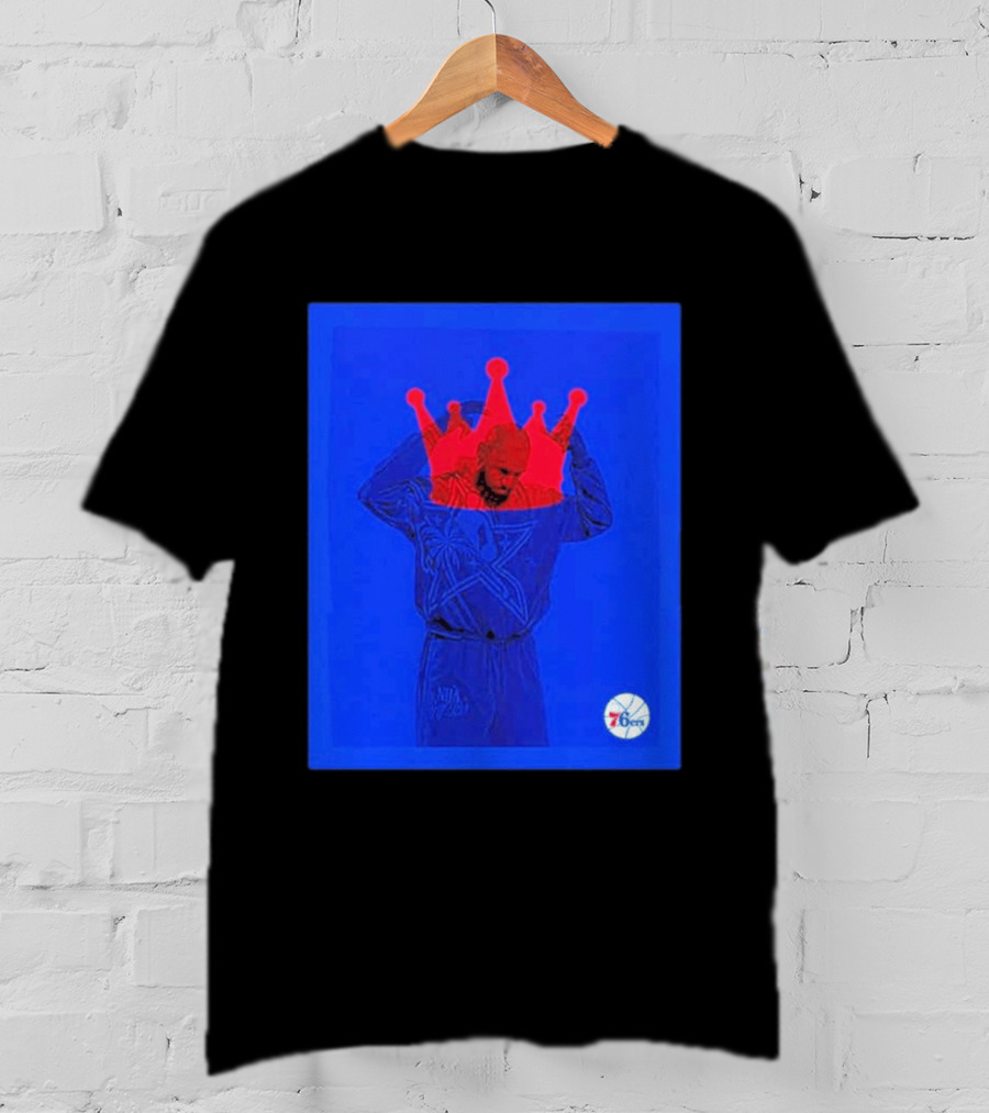 LeBron James NBA All Star Crown Philadelphia 76ers T-Shirt