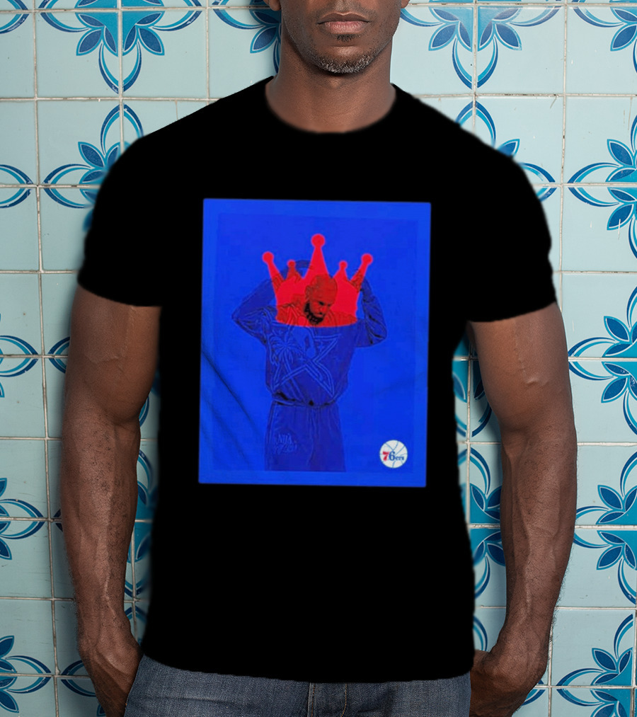 LeBron James NBA All Star Crown Philadelphia 76ers T-Shirt