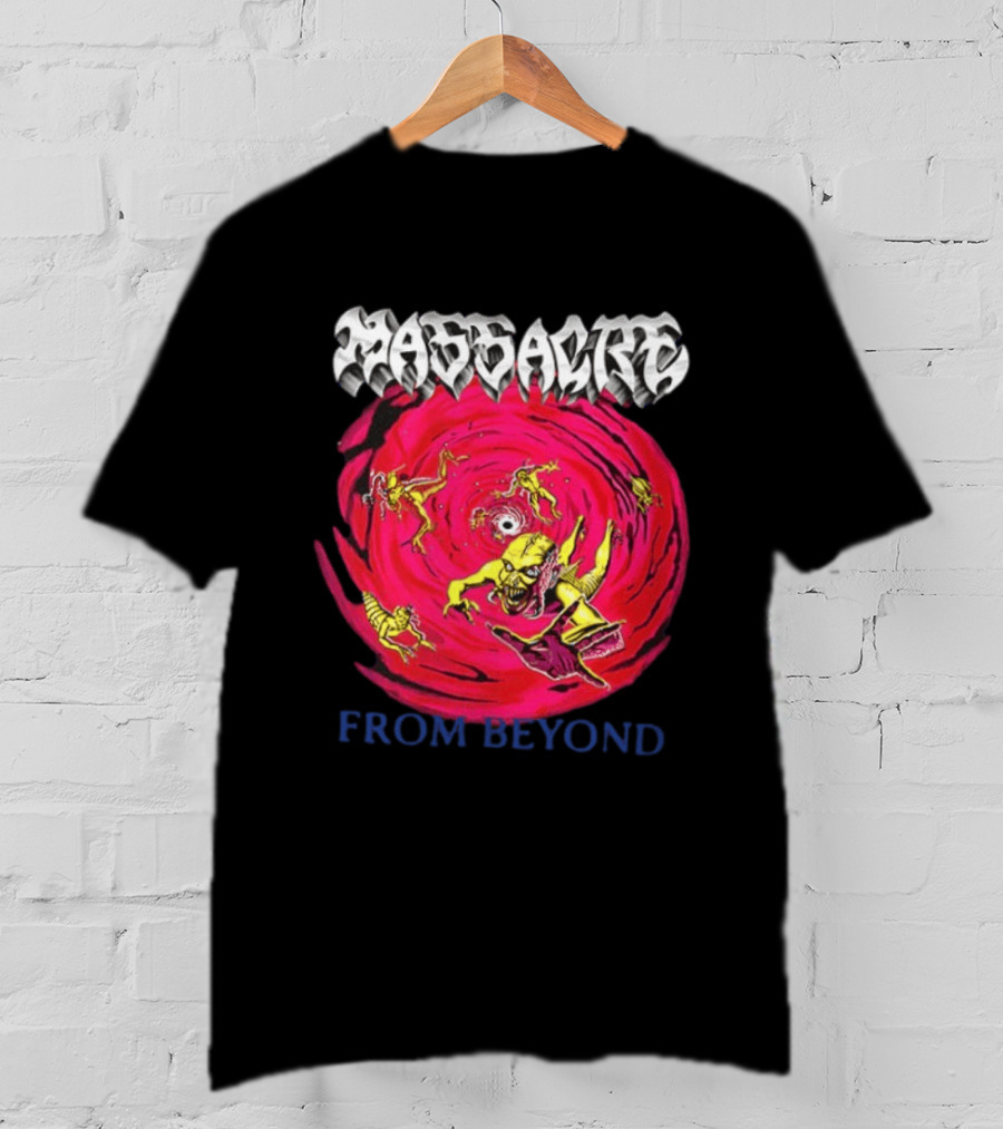 Massacre From Beyond 1991 Two Sided Horror Imagery Team T-Shirt