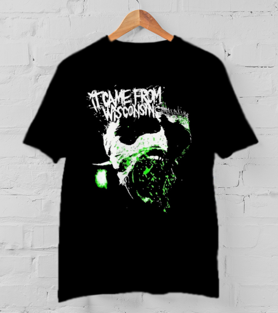 Necromorph It Came From Wisconsin Blast Beat Their Holes Two Sided Horror T-Shirt