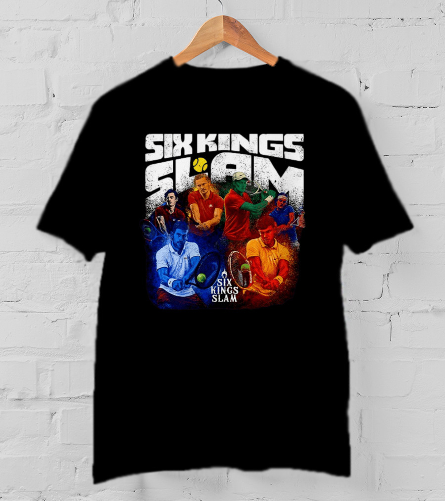 Six Kings Slam Tennis 2026 Iconic Players Edition T-Shirt