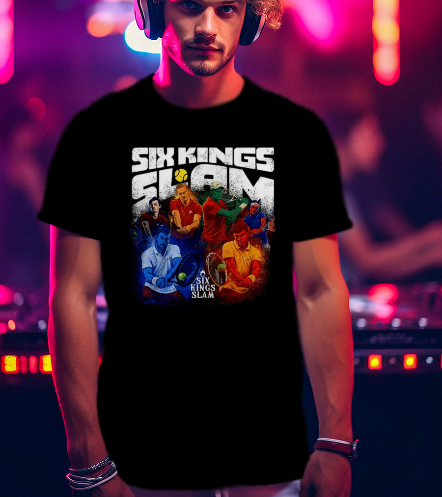 Six Kings Slam Tennis 2026 Iconic Players Edition T-Shirt