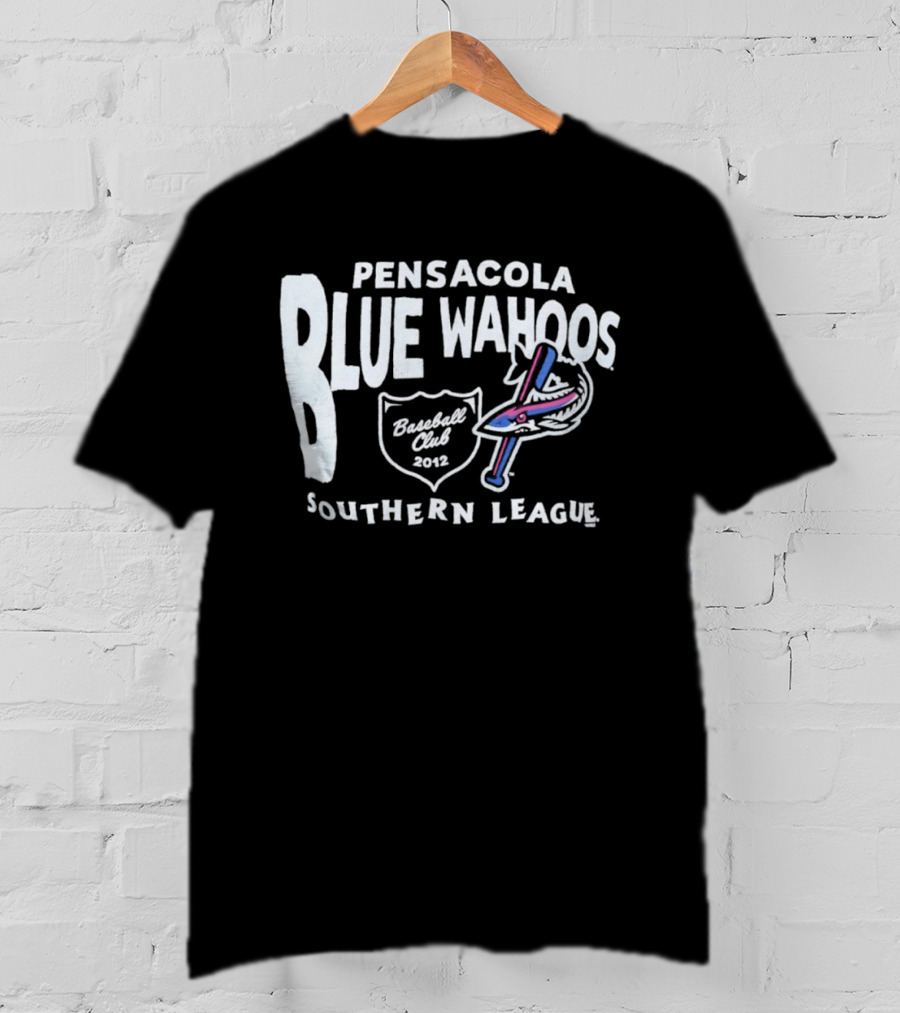 Pensacola Blue Wahoos Baseball Club 2012 Southern League T-Shirt
