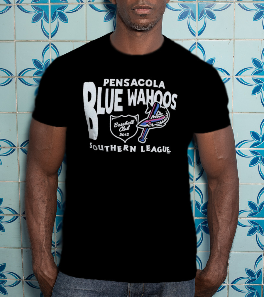 Pensacola Blue Wahoos Baseball Club 2012 Southern League T-Shirt