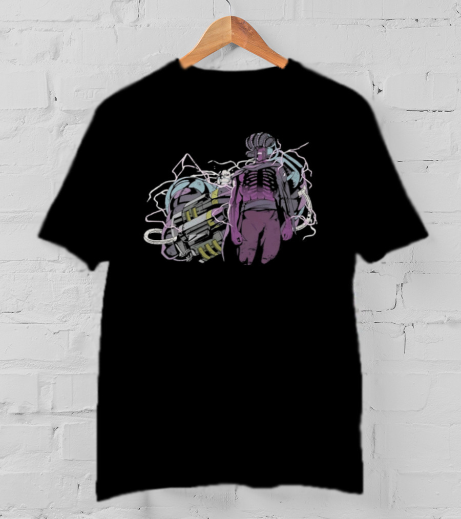 RIP Magnus Winged Figure With Pastel Skeleton Highlights T-Shirt
