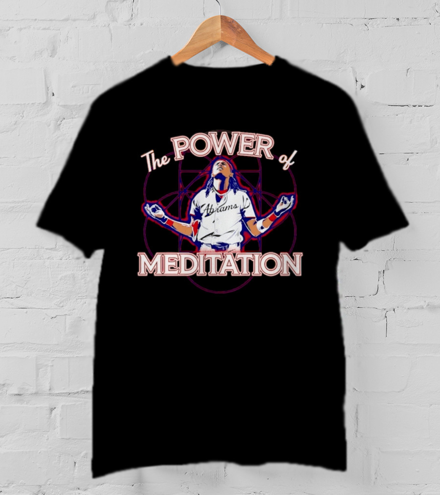 The Power Of Meditation Ronald Acuña Jr. Washington Nationals Celebration T-Shirt