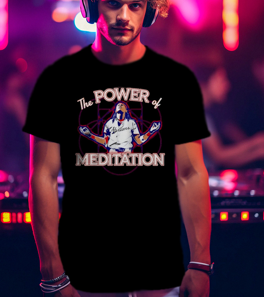 The Power Of Meditation Ronald Acuña Jr. Washington Nationals Celebration T-Shirt