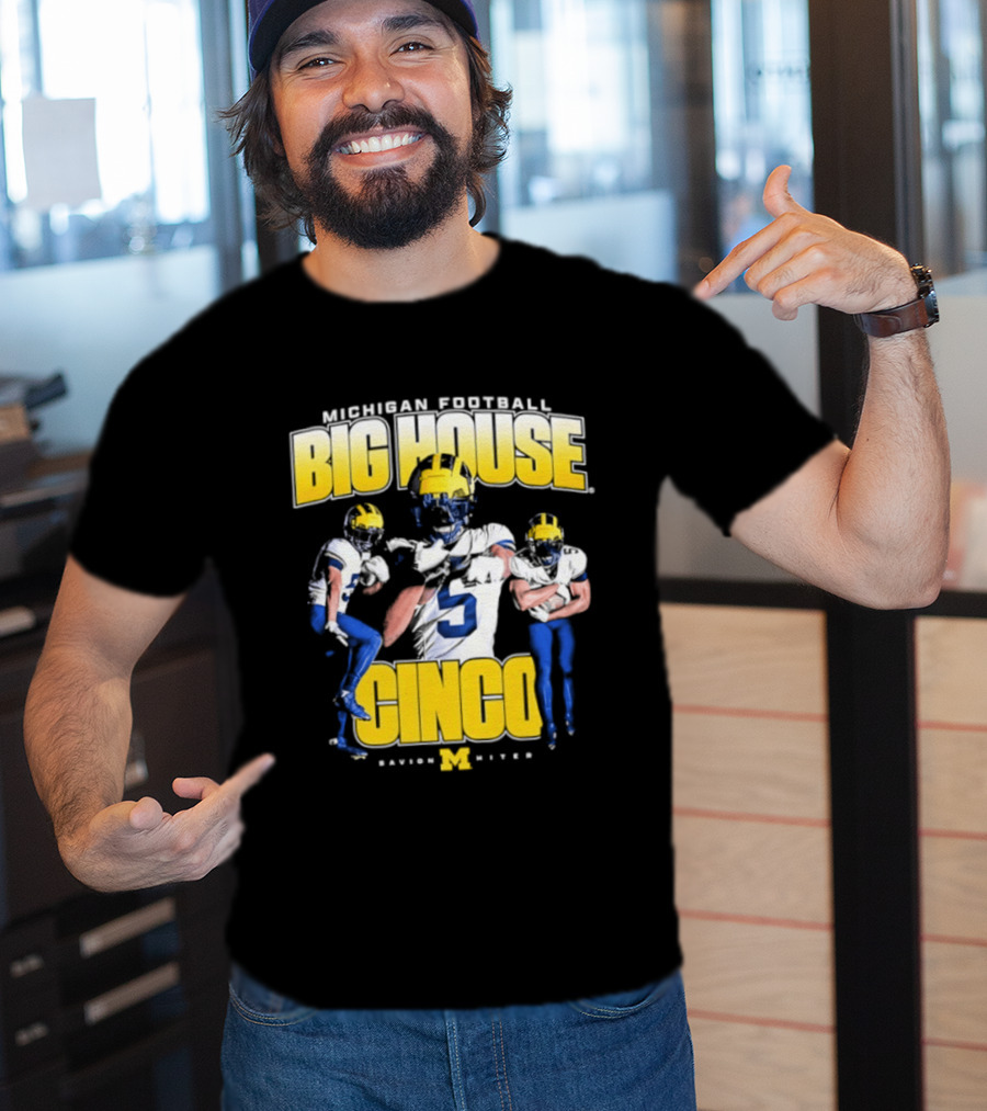 Michigan Wolverines Football Big House Cinco Savion Hiter T-Shirt