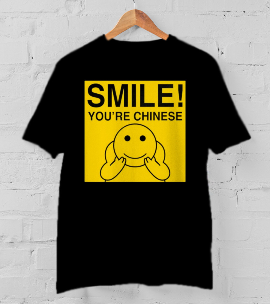 SMILE You're Chinese Sticker Emoticon Sign Yellow T-Shirt
