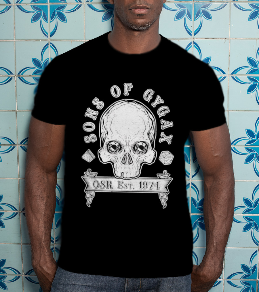 Sons Of Gygax OSR Est 1974 Skull T-Shirt