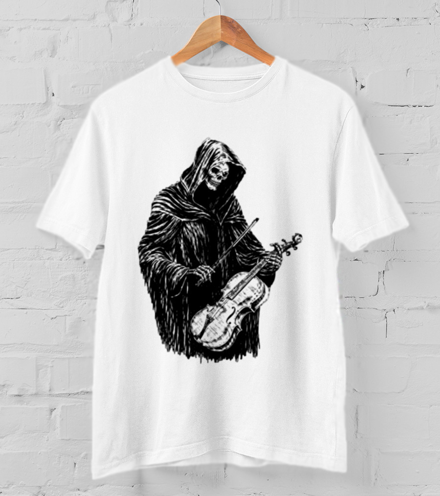 Avenged Sevenfold A7X North American Tour 2026 At Peace Tour Dates Grim Reaper Playing Violin T-Shirt