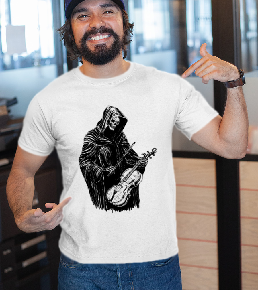 Avenged Sevenfold A7X North American Tour 2026 At Peace Tour Dates Grim Reaper Playing Violin T-Shirt