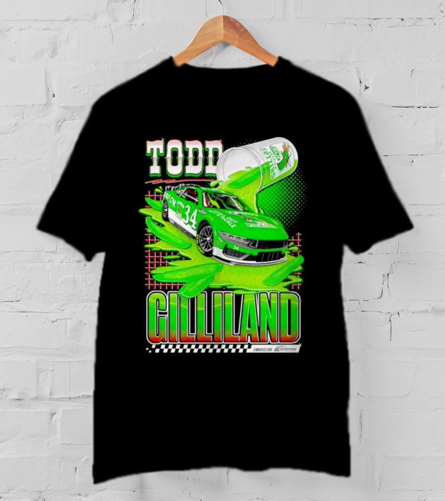 Todd Gilliland NASCAR 34 Pickle Juice Racing Car Victory 2026 T-Shirt