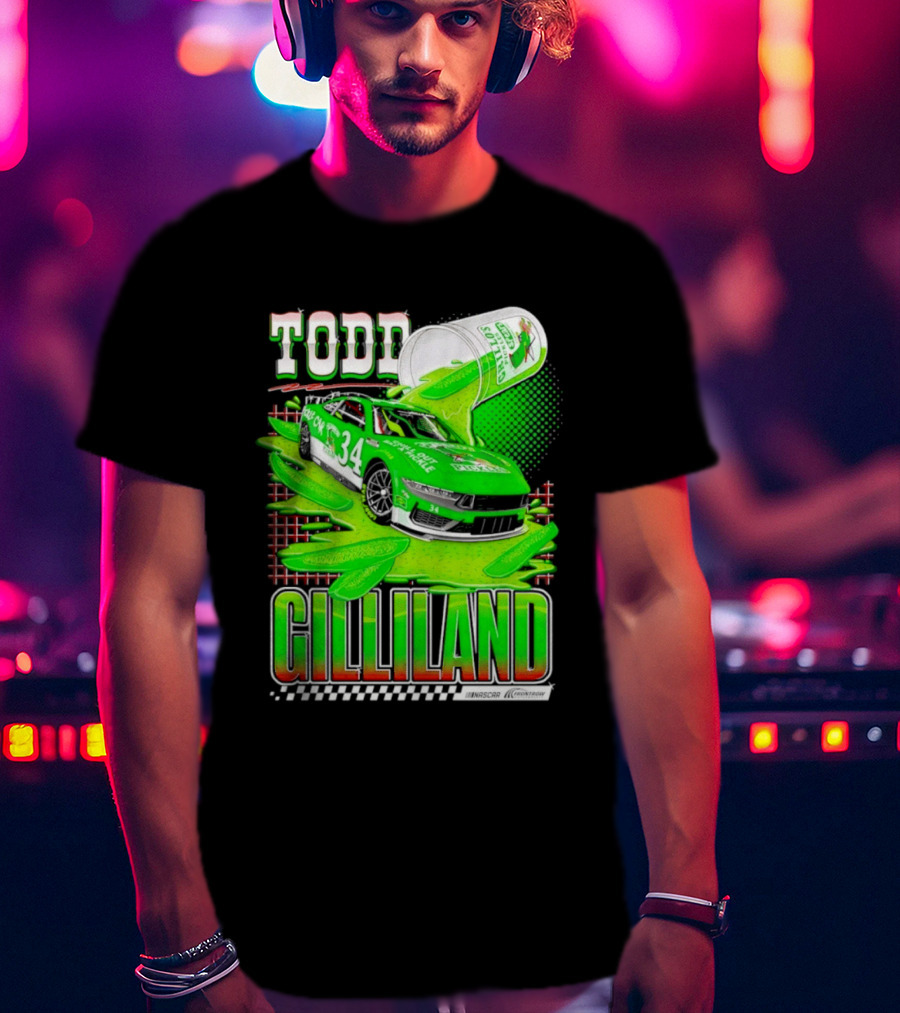 Todd Gilliland NASCAR 34 Pickle Juice Racing Car Victory 2026 T-Shirt