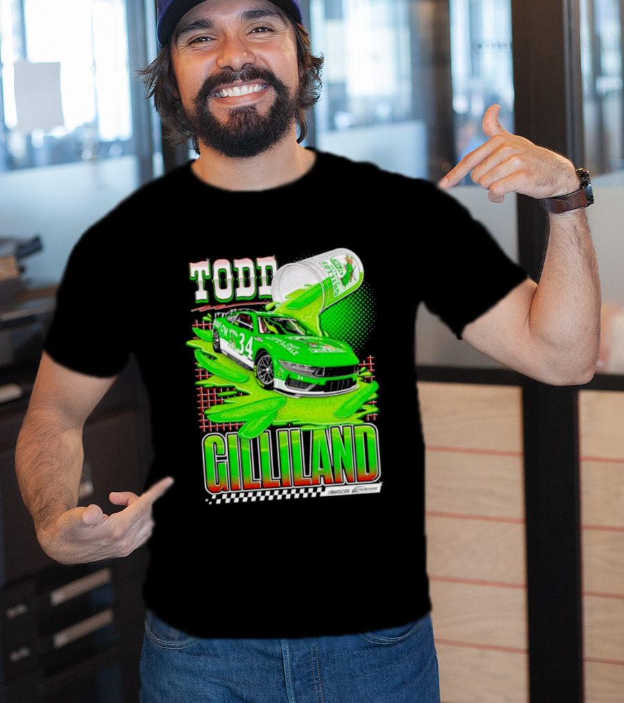 Todd Gilliland NASCAR 34 Pickle Juice Racing Car Victory 2026 T-Shirt