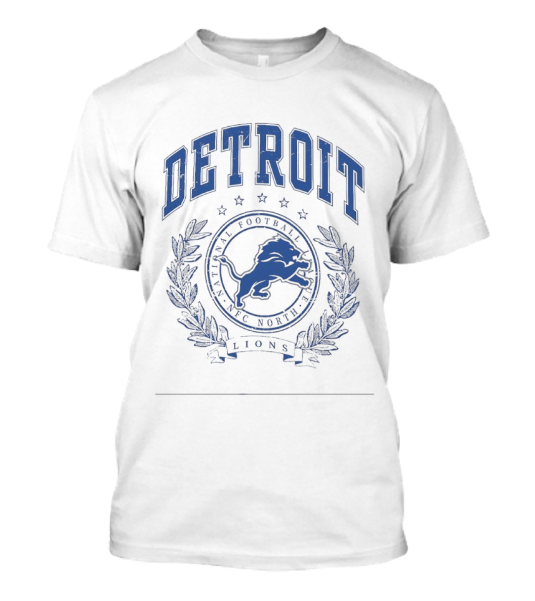 Detroit Lions National Football League NFC North Logo Lions Team T-Shirt