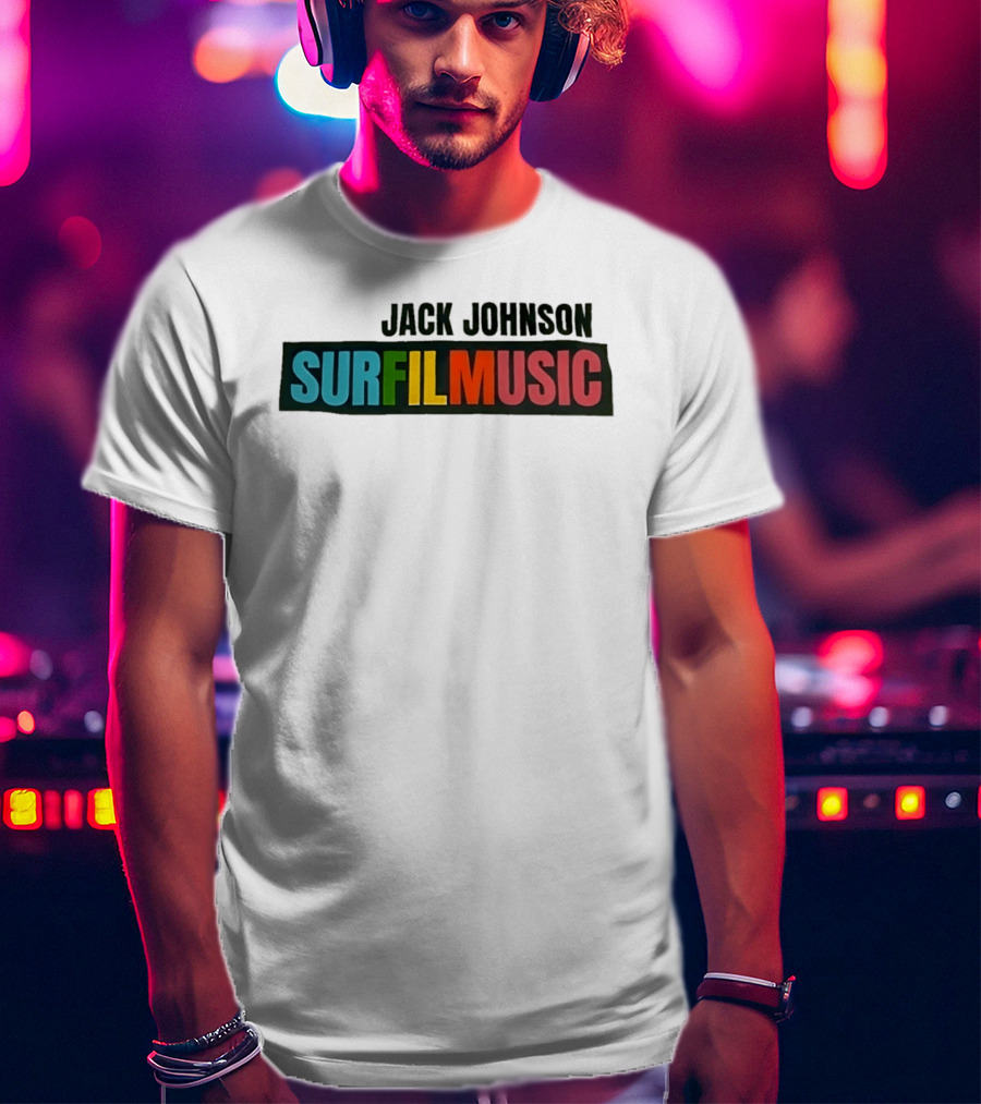 Jack Johnson Surfilmusic Tour 2026 Colorful T-Shirt