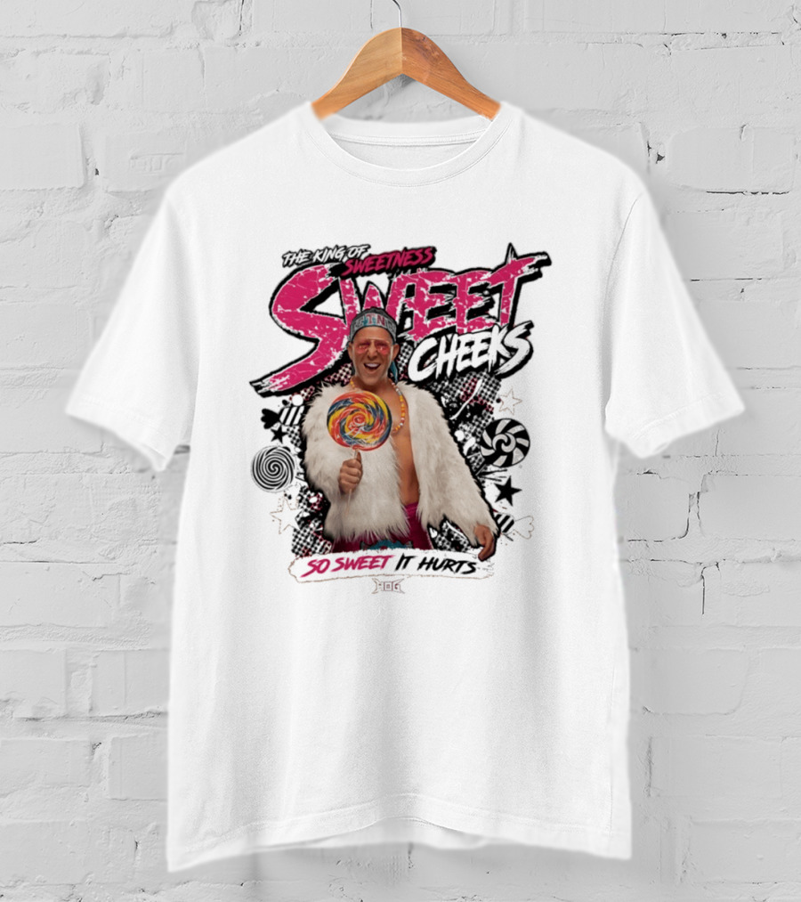 The King Of Sweetness Sweet Cheeks So Sweet It Hurts Lollipop Fur Jacket T-Shirt