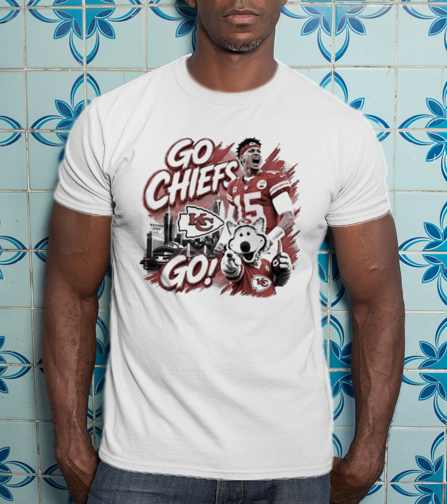 Go Chiefs Go Patrick Mahomes KC Wolf Kansas City Chiefs T-Shirt