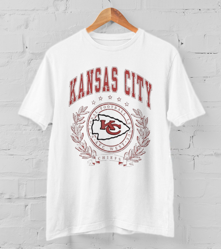 Kansas City Chiefs NFL Football Logo AFC West Team T-Shirt