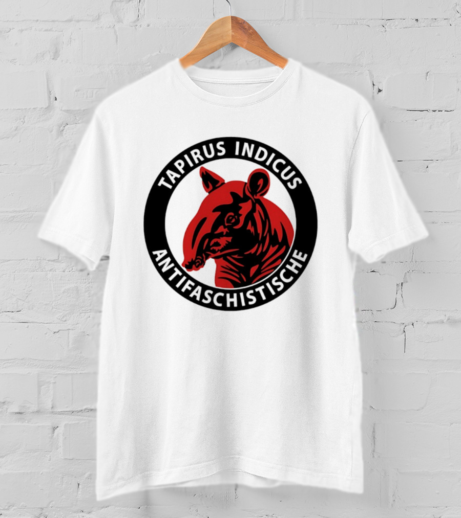 Tapirus Indicus Antifaschistische Antifa T-Shirt