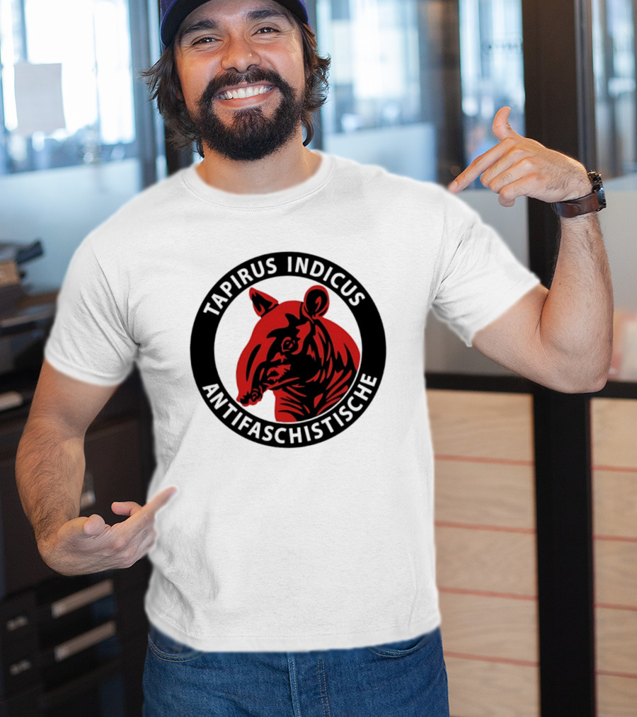 Tapirus Indicus Antifaschistische Antifa T-Shirt