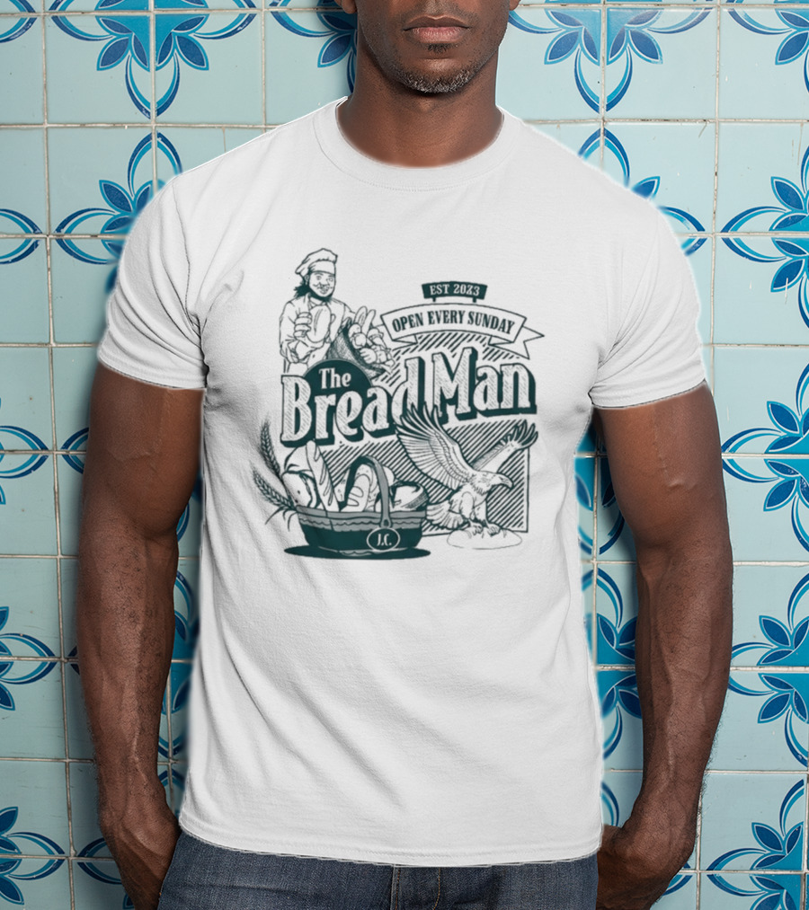 The Bread Man Open Every Sunday Vintage Bakery T-Shirt
