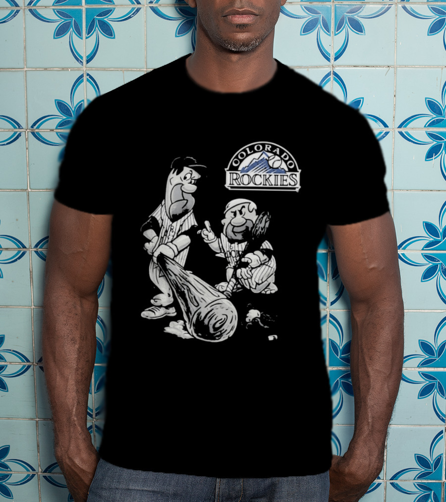 Colorado Rockies 2026 Flintstones Baseball T-Shirt