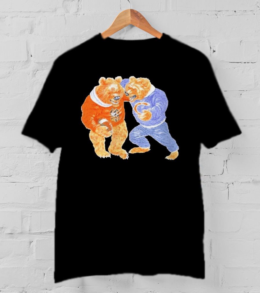2026 Rome Odunze Bears With Football Fight T-Shirt