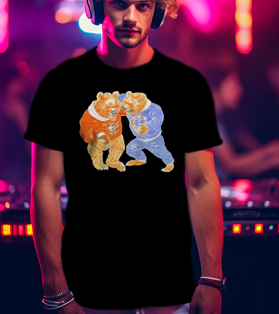2026 Rome Odunze Bears With Football Fight T-Shirt
