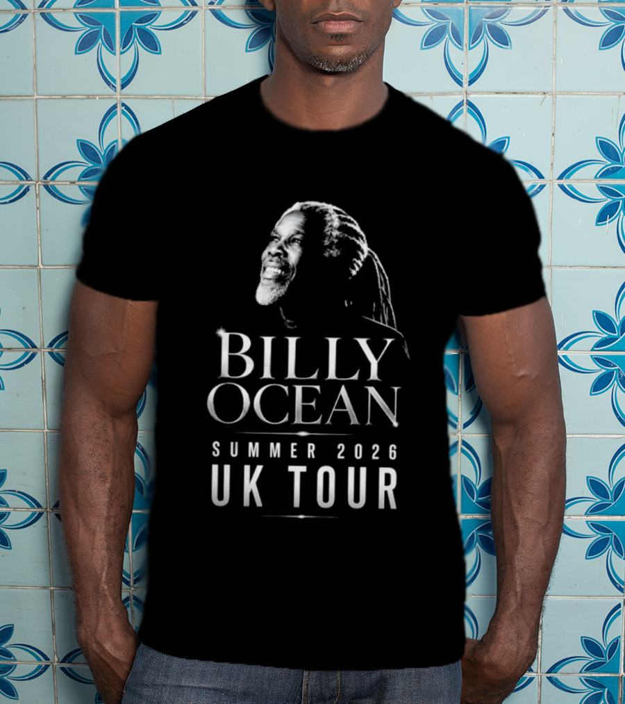 Billy Ocean Summer 2026 UK Tour Concert Merchandise T-Shirt