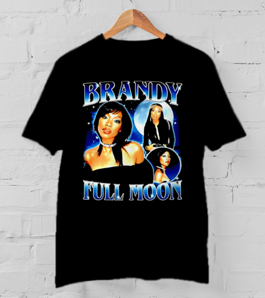 Brandy Full Moon Y2K R&B Music T-Shirt