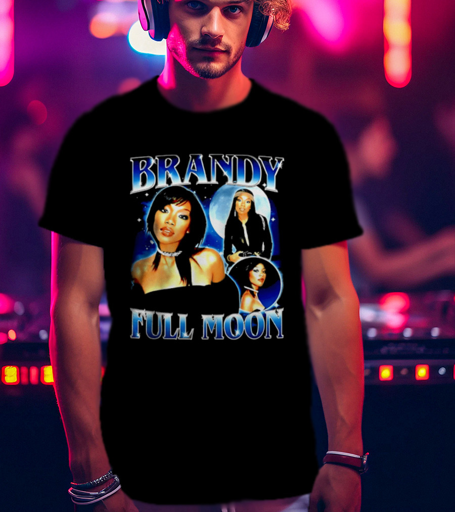 Brandy Full Moon Y2K R&B Music T-Shirt
