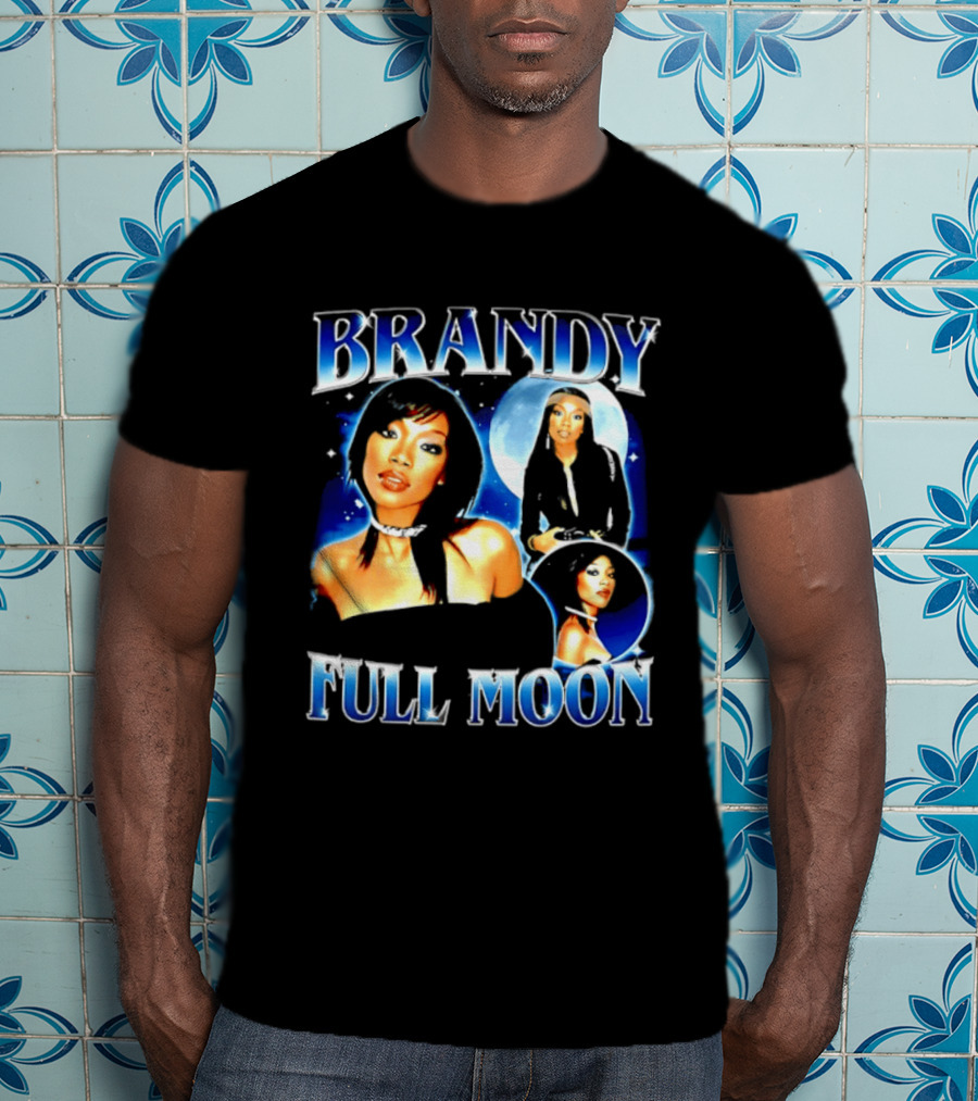 Brandy Full Moon Y2K R&B Music T-Shirt