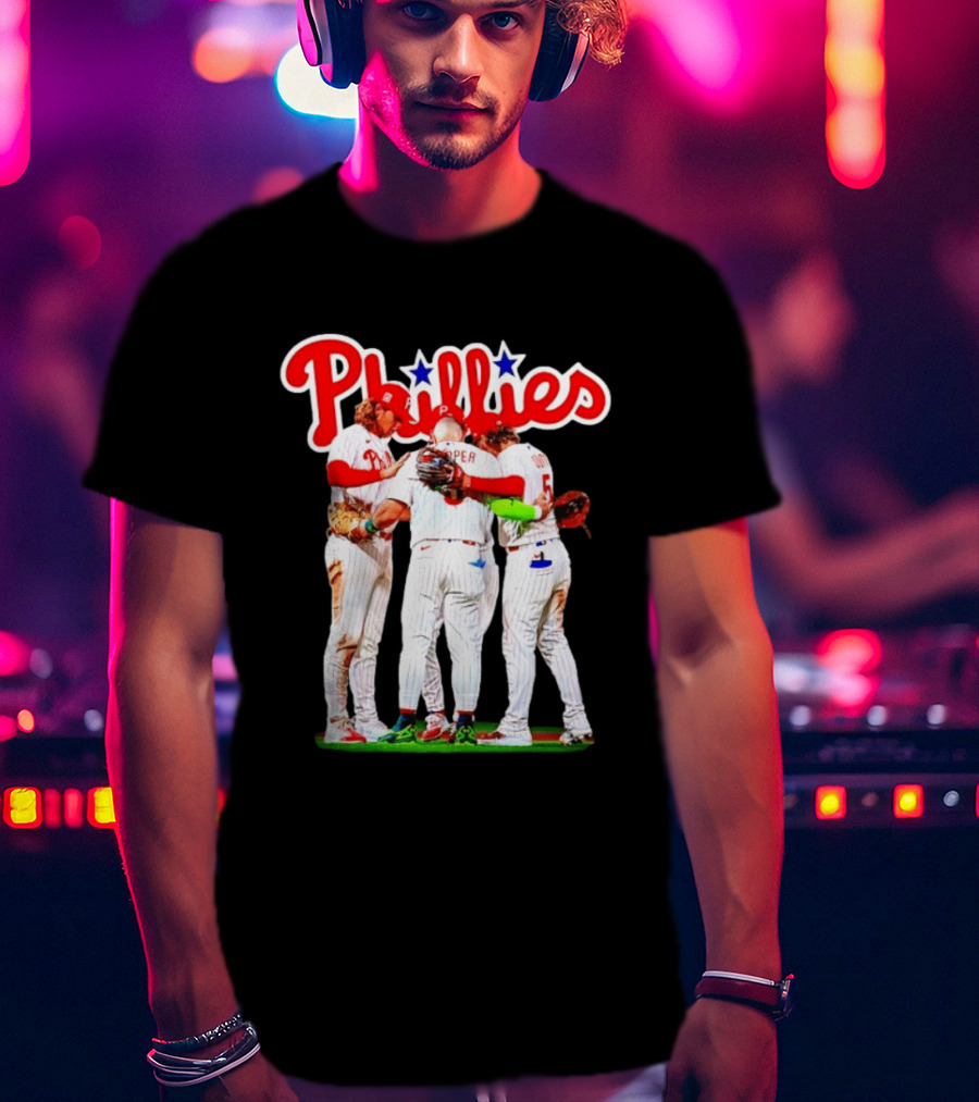 Bryce Harper Alec Bohm Edmundo Sosa Bryson Stott Philadelphia Phillies Team Unity T-Shirt